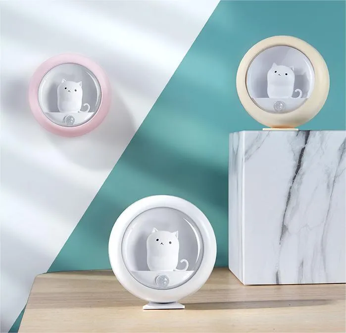 Rechargeable Motion Sensor Cat Night Light